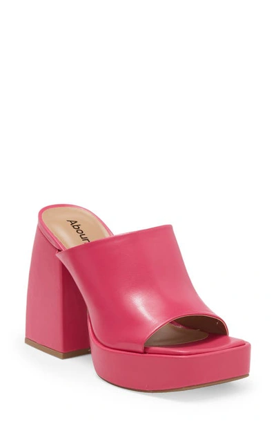 Shop Abound Nevada Platform Slide Sandal In Pink Yarrow