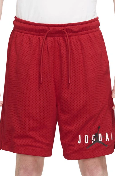 Shop Jordan Mesh Basketball Shorts In Gym Red