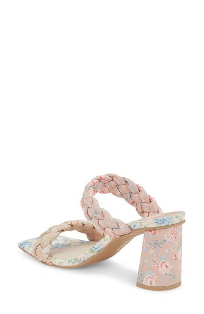 Shop Dolce Vita Paily Braided Sandal In Pink Floral Stella