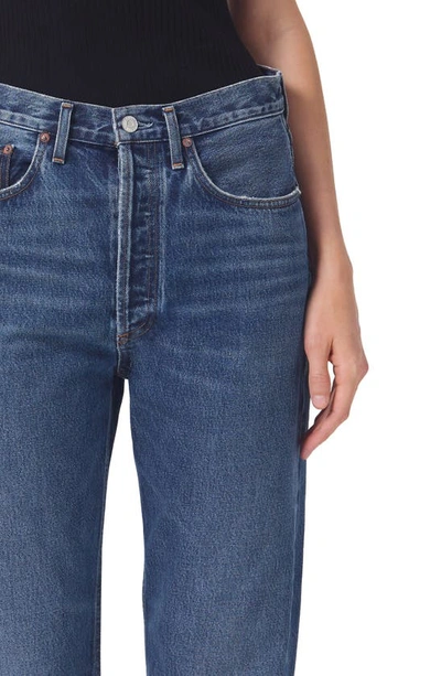 Shop Agolde '90s Crop Relaxed Organic Cotton Jeans In Range