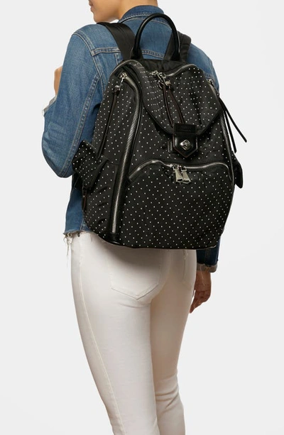 Shop Aimee Kestenberg Not Your Basic Mama Diaper Backpack In Black Micro Stud