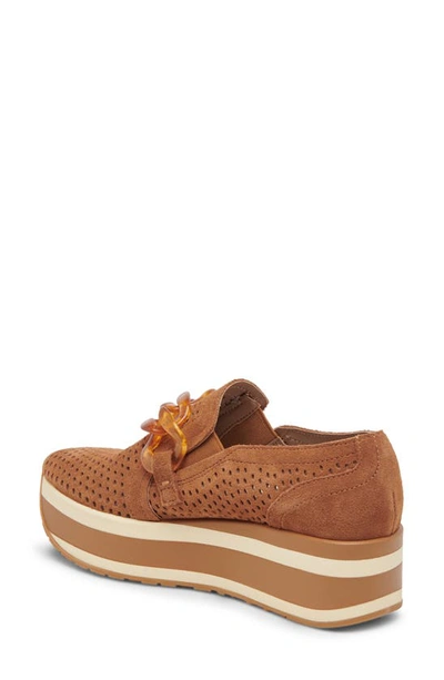 Dolce Vita Jhenee Platform Sneaker In Pecan Suede