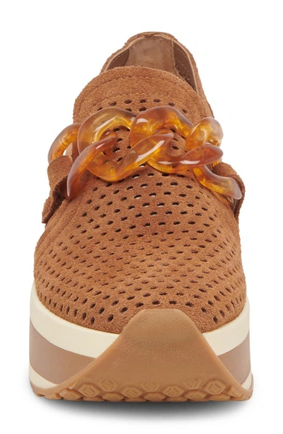 Dolce Vita Jhenee Platform Sneaker In Pecan Suede