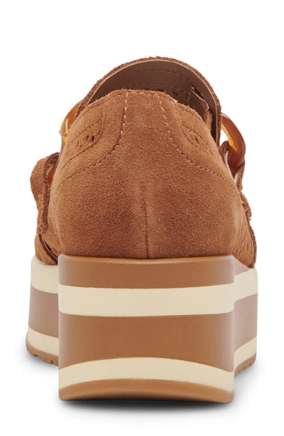 Dolce Vita Jhenee Platform Sneaker In Pecan Suede
