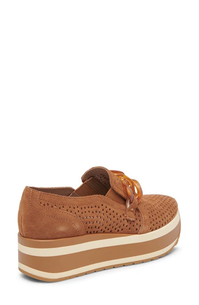Dolce Vita Jhenee Platform Sneaker In Pecan Suede