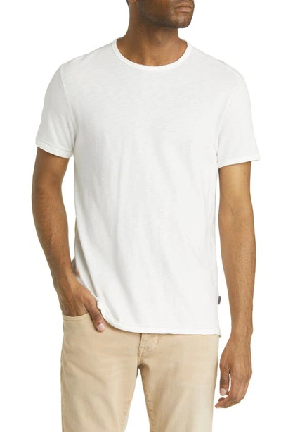 Shop John Varvatos Ashe Pima Cotton Slub T-shirt In White