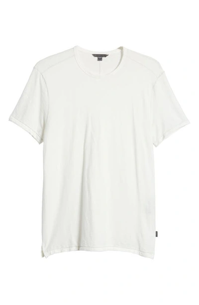 Shop John Varvatos Ashe Pima Cotton Slub T-shirt In White