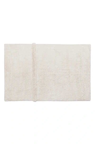Lorena Canals Tundra Woolable Washable Wool Rug In Blended Sheep White