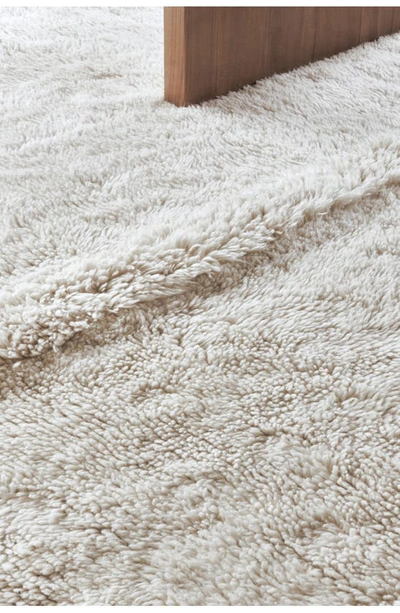 Lorena Canals Tundra Woolable Washable Wool Rug In Blended Sheep White