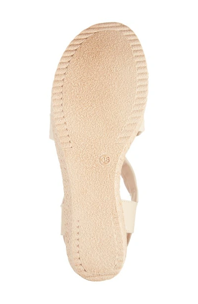 Cordani Brently Espadrille Platform Wedge Sandal In Natural Platino