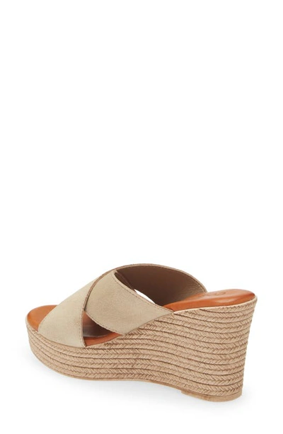 Cordani Braylin Espadrille Wedge Sandal In Sand-arena Suede