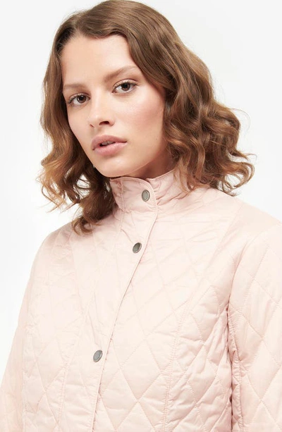 Shop Barbour Flyweight Quilted Jacket In Rose Dust
