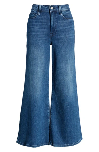 Shop Frame Le Palazzo Crop Wide Leg Jeans In Temple