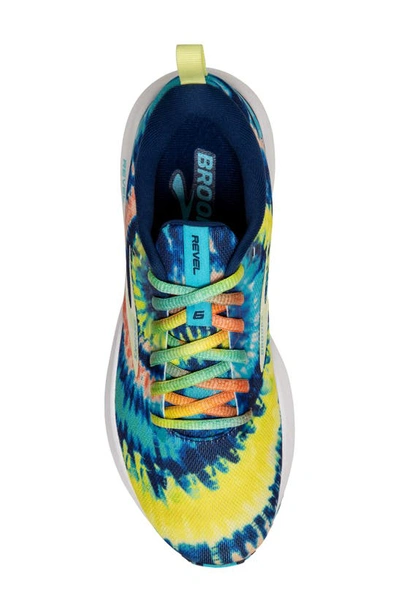 Shop Brooks Revel 6 Running Shoe In Blue/ Bachelor Button/ White