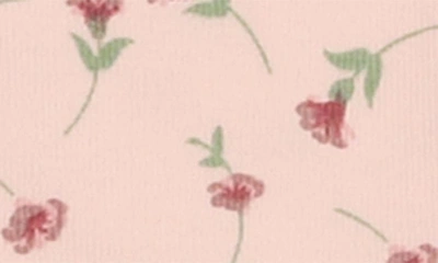 Maniere Floral Knit Fooite In Pale Pink