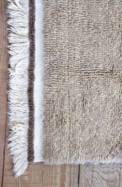 Lorena Canals Steppe Woolable Washable Wool Rug In Sheep Beige