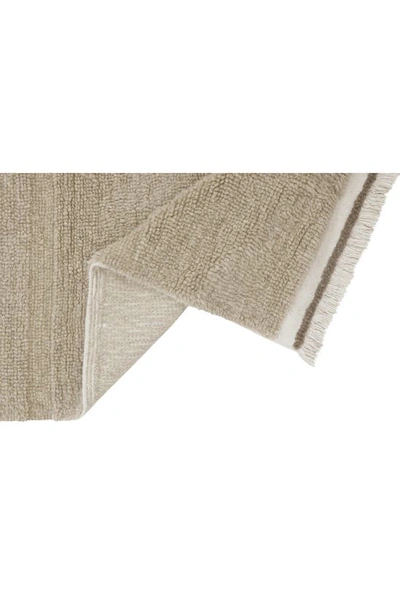Lorena Canals Steppe Woolable Washable Wool Rug In Sheep Beige