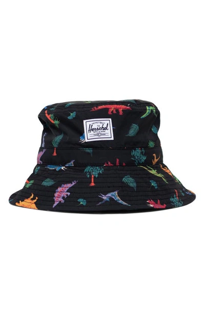 Shop Herschel Supply Co Beach Bucket Hat In Dino Jungle