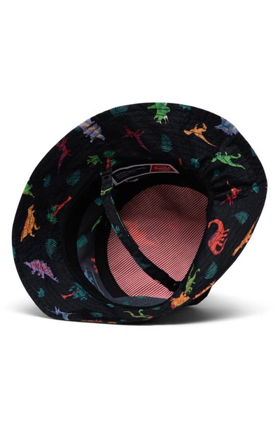 Shop Herschel Supply Co Beach Bucket Hat In Dino Jungle