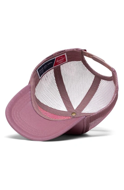 Shop Herschel Supply Co Whaler Mesh Trucker Hat In Ash Rose