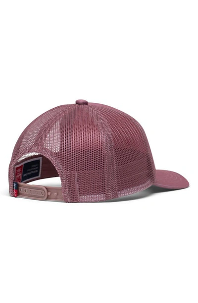 Shop Herschel Supply Co Whaler Mesh Trucker Hat In Ash Rose