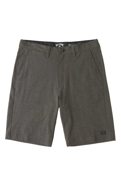 Shop Billabong Kids' Crossfire Chino Shorts In Asphalt