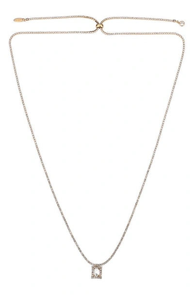 Ettika Adjustable Cubic Zirconia Pendant Necklace In Gold