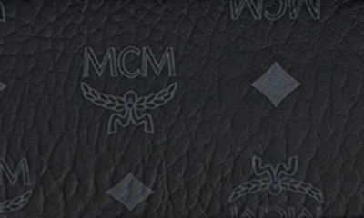 Shop Mcm Medium Aren Coated Canvas Crossbody Bag In Black