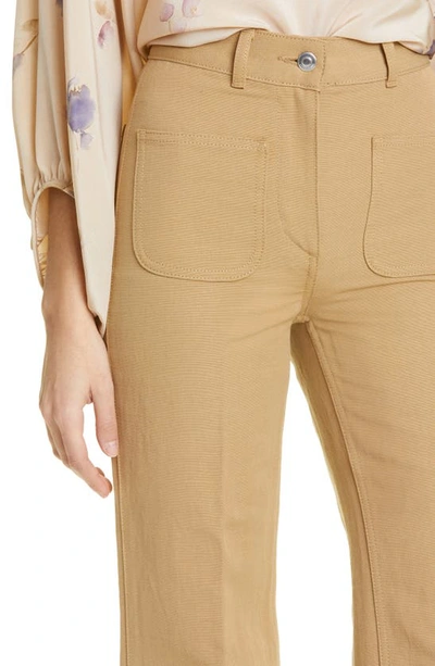Shop Loro Piana Linen & Cotton Patch Pocket Trousers In H0ht Haystack