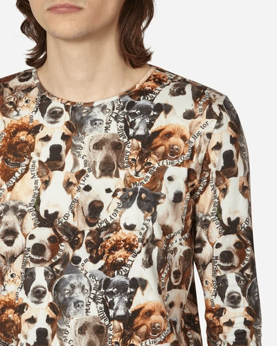 Shop Martine Rose Cats And Dogs Stretch Top In Multicolor