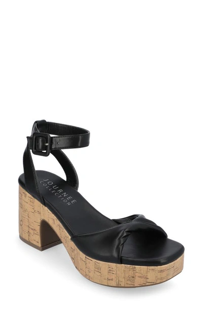 Journee Collection Tru Comfort Eianna Sandal In Black