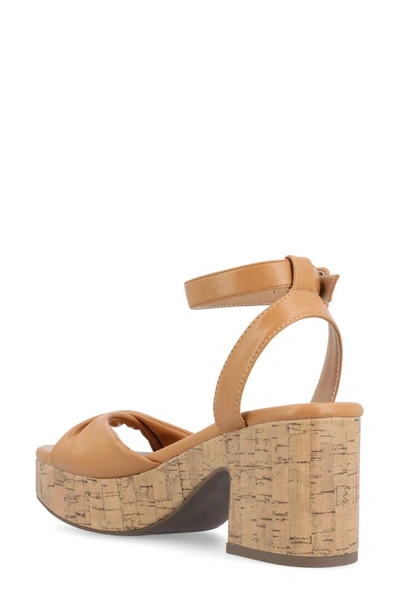 Journee Collection Tru Comfort Eianna Sandal In Tan