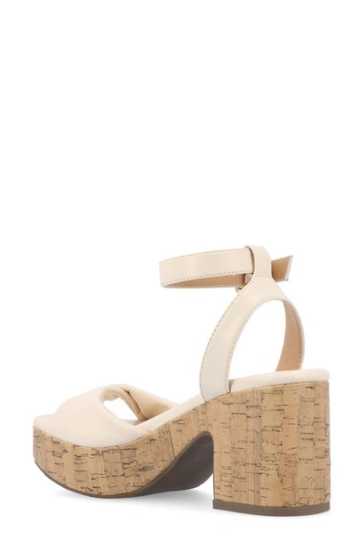 Journee Collection Tru Comfort Eianna Sandal In Beige