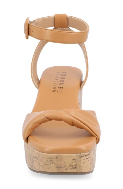 Journee Collection Tru Comfort Eianna Sandal In Tan