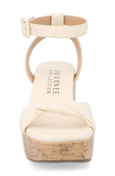 Journee Collection Tru Comfort Eianna Sandal In Beige