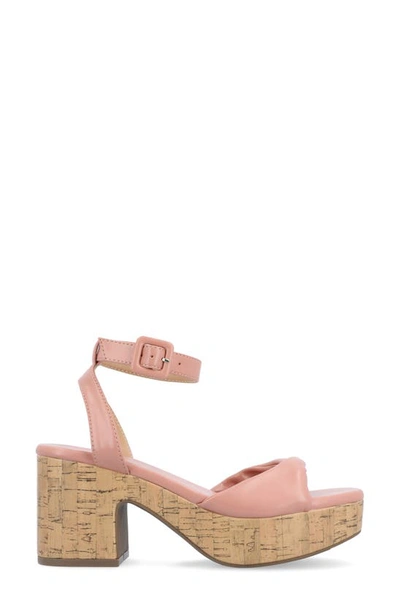 Journee Collection Tru Comfort Eianna Sandal In Pink