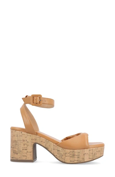 Journee Collection Tru Comfort Eianna Sandal In Tan