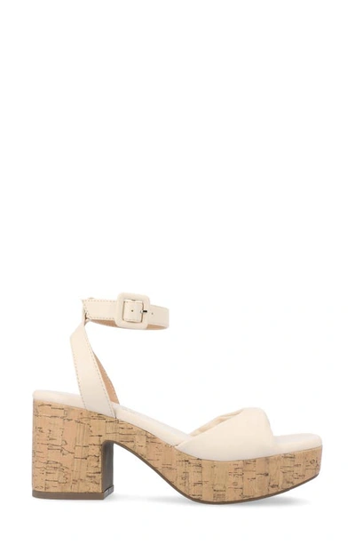 Journee Collection Tru Comfort Eianna Sandal In Beige