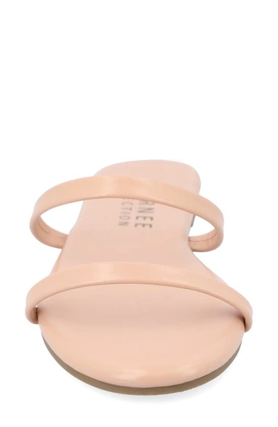 Journee Collection Adyrae Tru Comfort Slide Sandal In Blush