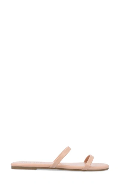 Journee Collection Adyrae Tru Comfort Slide Sandal In Blush