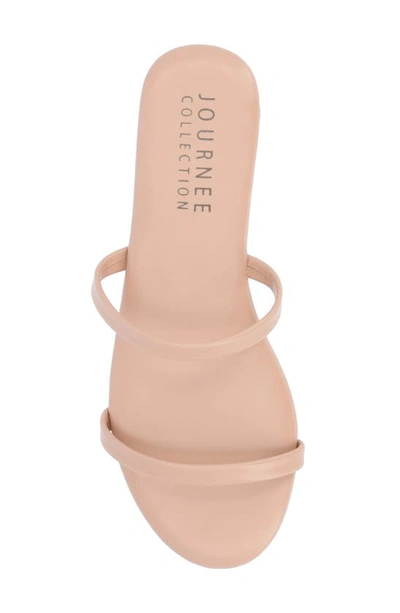 Journee Collection Adyrae Tru Comfort Slide Sandal In Blush