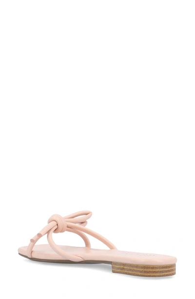 Journee Collection Soma Bow Sandal In Pink