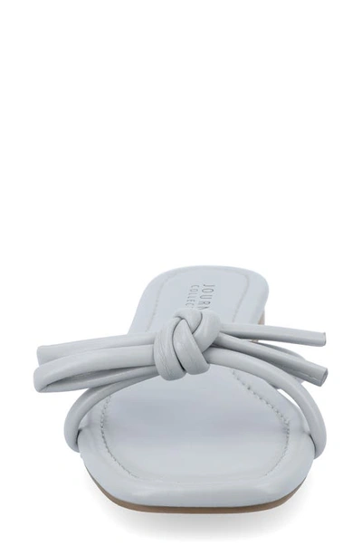 Journee Collection Soma Bow Sandal In Blue