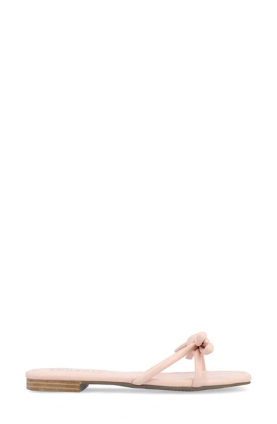 Journee Collection Soma Bow Sandal In Pink