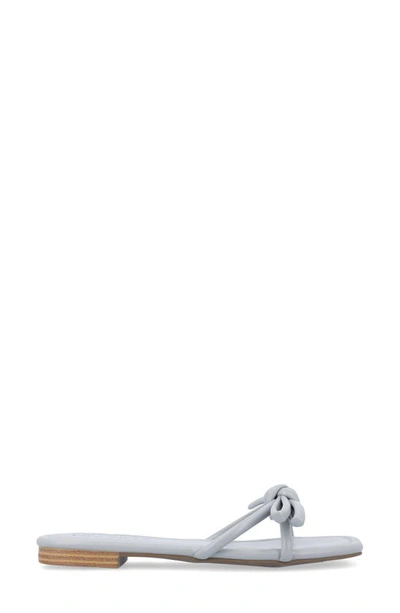 Journee Collection Soma Bow Sandal In Blue