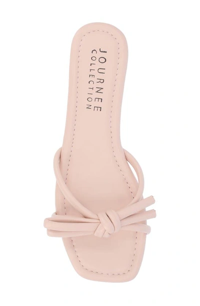 Journee Collection Soma Bow Sandal In Pink