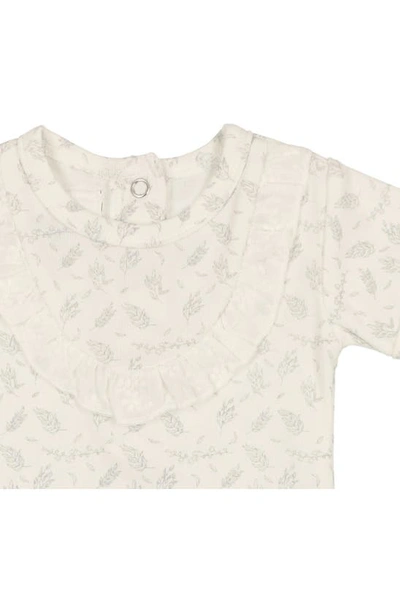 Shop Maniere Leaves & Branches Print T-shirt & Shorts Set In White