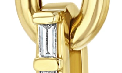 Zoë Chicco Women's Baguette Diamonds 14k Yellow Gold & 0.13 Tcw Diamond Large Paper Clip Chain Earrings In 14k Yellow Gold