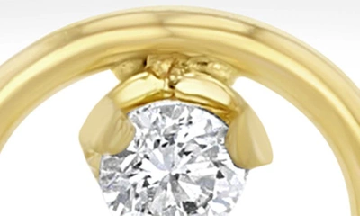 Shop Zoë Chicco Prong Diamond Ring In 14k Yellow Gold