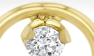 Zoë Chicco 14k Yellow Gold Paris Small Circle Diamond Ring In 14k Yellow Gold